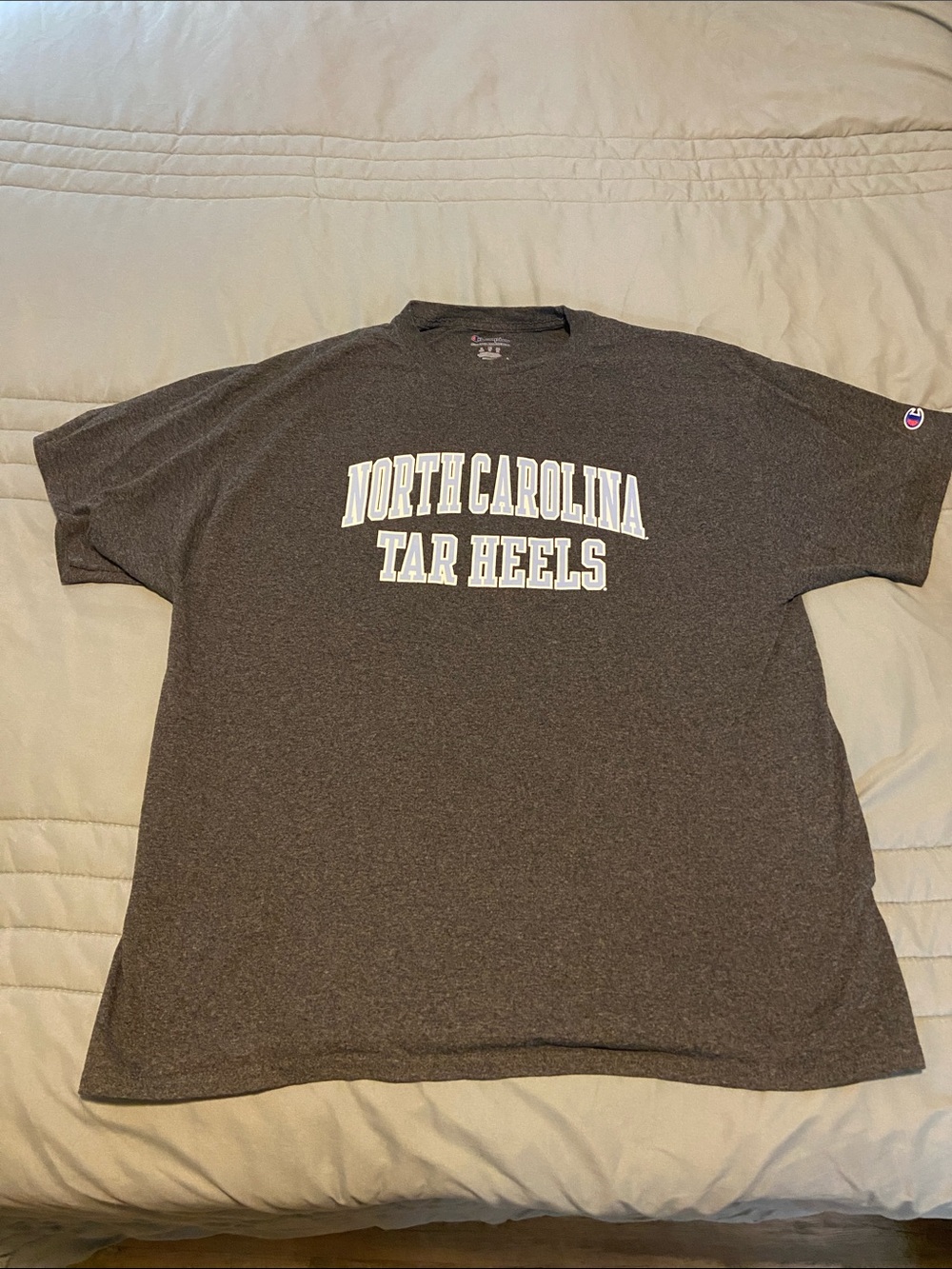 Champion Gray North Carolina Tar Heels Short Sleeve Tee